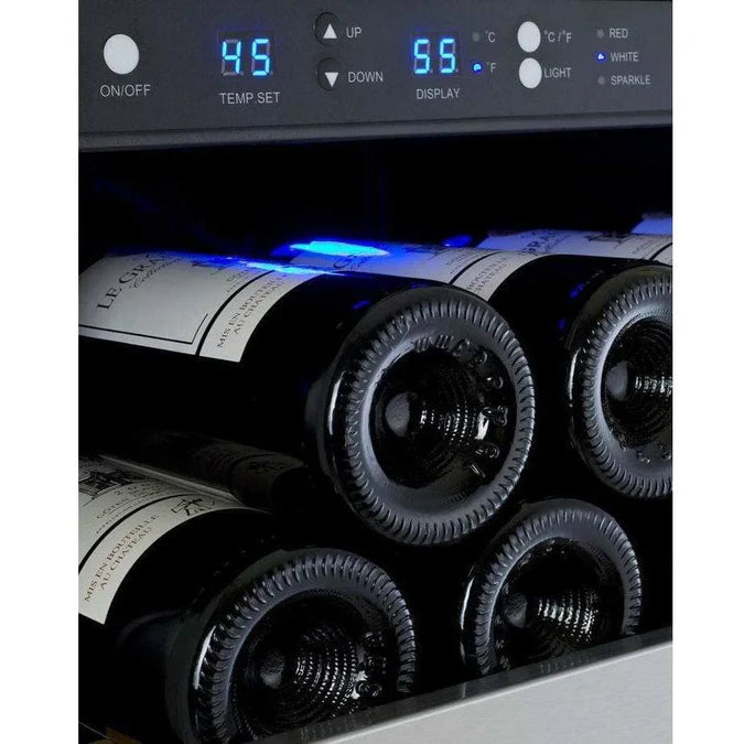 Allavino FlexCount 128 Bottle Single Zone Left Hinge Wine Fridge VSWR128-1SSLN