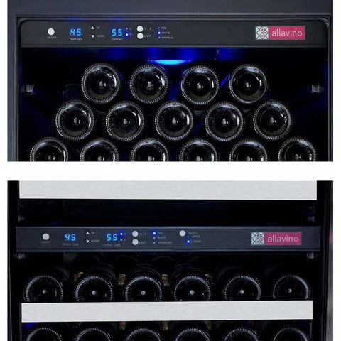 Allavino FlexCount 349 Bottle Three-Zone Wine Fridge 3Z-VSWR7772-SST