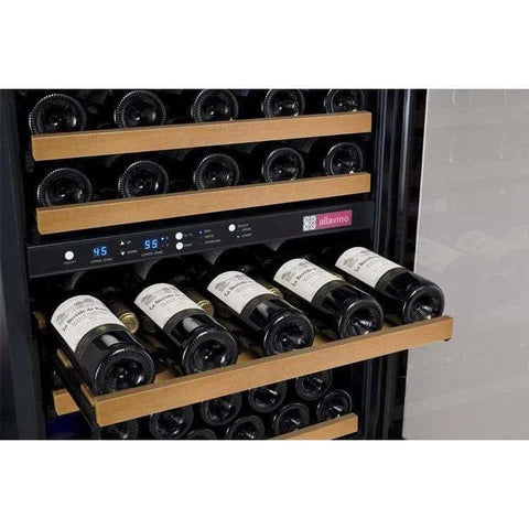 Allavino FlexCount 56 Bottle Dual Zone Black Left Hinge Wine Fridge VSWR56-2BWLN