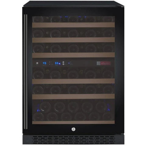 Allavino FlexCount 56 Bottle Dual Zone Black Right Hinge Wine Fridge VSWR56-2BWRN