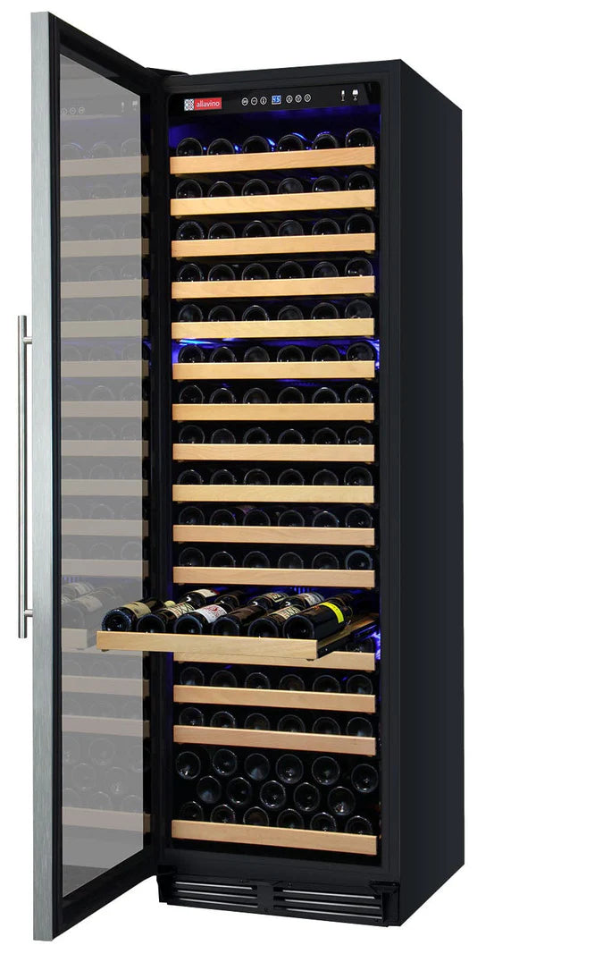 Allavino FlexCount Classic II Tru-Vino 174 Bottle Single Zone Stainless Steel Left Hinge Wine Fridge YHWR174-1SL20