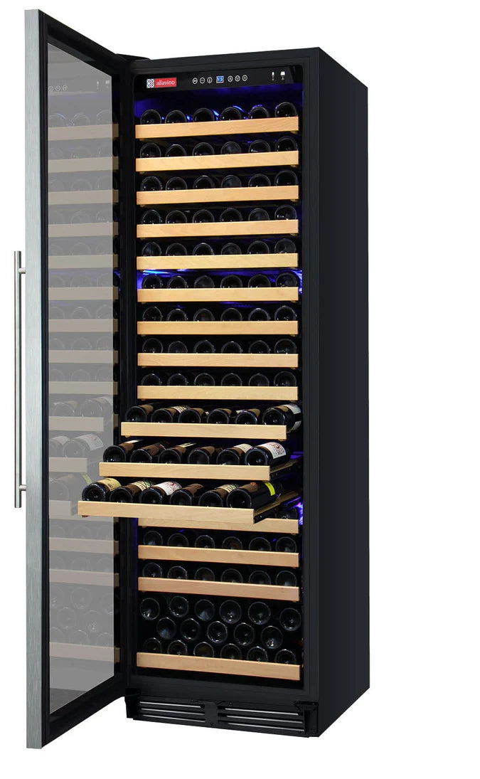 Allavino FlexCount Classic II Tru-Vino 174 Bottle Single Zone Stainless Steel Left Hinge Wine Fridge YHWR174-1SL20