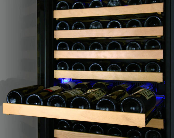 Allavino FlexCount Classic II Tru-Vino 174 Bottle Single Zone Stainless Steel Left Hinge Wine Fridge YHWR174-1SL20