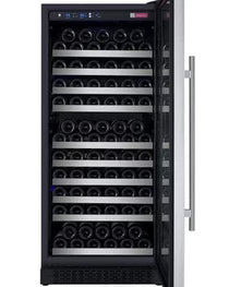 Allavino FlexCount II Tru-Vino 128 Bottle Single Zone Stainless Steel Right Hinge Wine Refrigerator VSWR128-1SR20