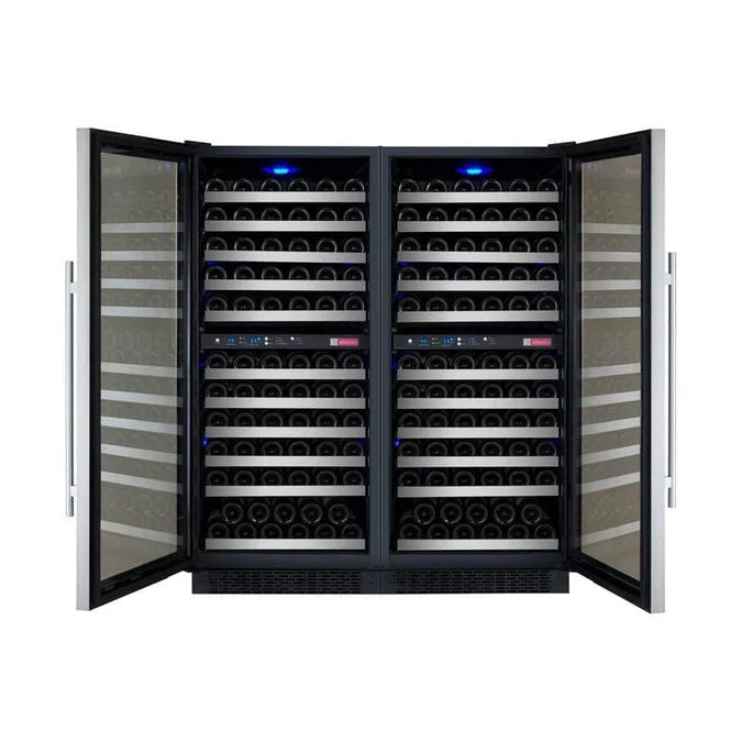 Allavino FlexCount II Tru-Vino 242 Bottle Four Zone Stainless Steel Wine Fridge 2X-VSWR121-2S20
