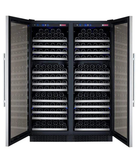 Allavino FlexCount II Tru-Vino 354 Bottle Dual Zone Stainless Steel Wine Fridge 2X-VSWR177-1S20