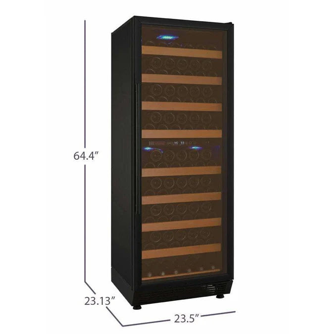 Allavino Vite II Tru-Vino 99 Bottle Dual Zone Black Right Hinge Wine Fridge YHWR99-2BR20
