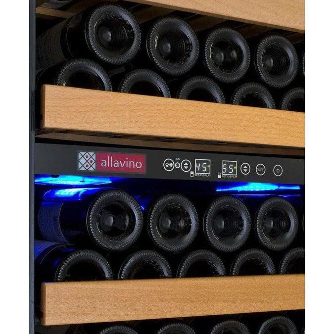 Allavino Vite II Tru-Vino 99 Bottle Dual Zone Black Right Hinge Wine Fridge YHWR99-2BR20