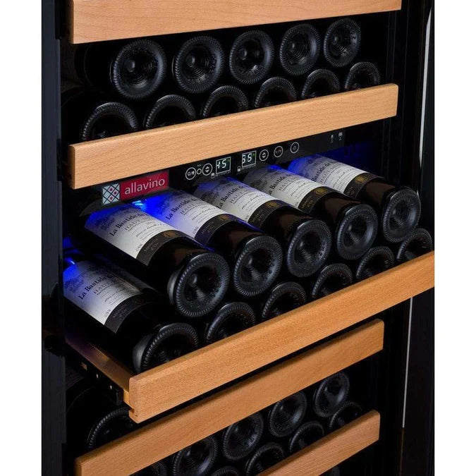 Allavino Vite II Tru-Vino 99 Bottle Dual Zone Black Right Hinge Wine Fridge YHWR99-2BR20