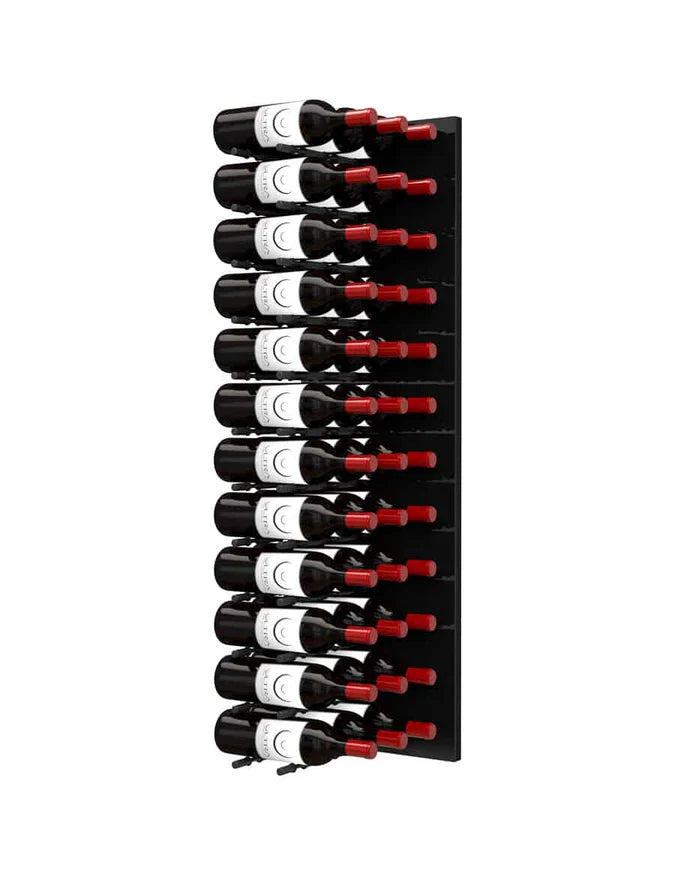 Ultra Wine Racks - Fusion HZ Label-Out Wine Wall Black Acrylic (4 Foot)