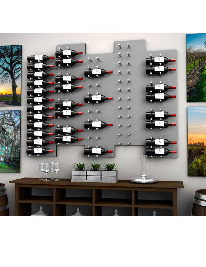Ultra Wine Racks - Fusion Panels HZ Alumasteel (3 to 9 Bottles)