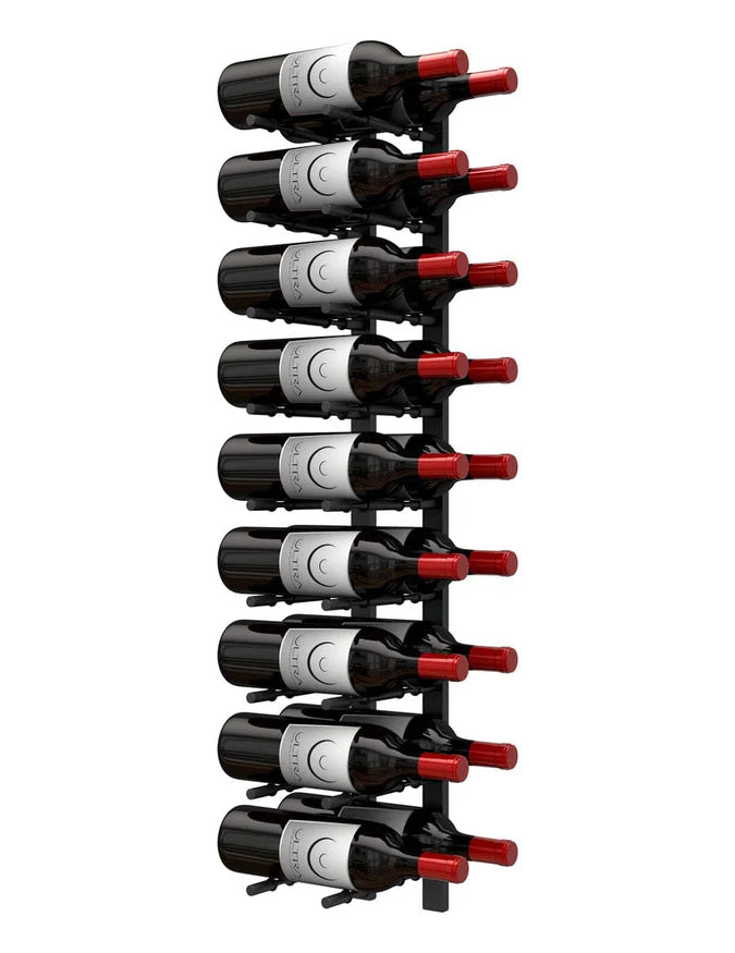 Ultra Wine Racks HZ Wall Rails - 3FT Metal Wine Racks (9 to 27 Bottles)