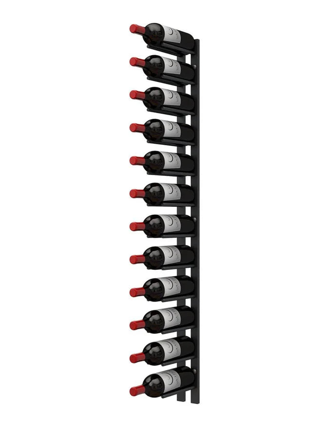 Ultra Wine Racks Straight Wall Rails - 4FT Metal Wine Racks (12 Bottles)