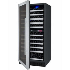 Allavino 121 Bottle FlexCount II Tru-Vino Dual Zone Stainless Steel Left Hinge Wine Cooler VSWR121-2SL20