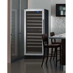Allavino 121 Bottle FlexCount II Tru-Vino Dual Zone Stainless Steel Left Hinge Wine Cooler VSWR121-2SL20