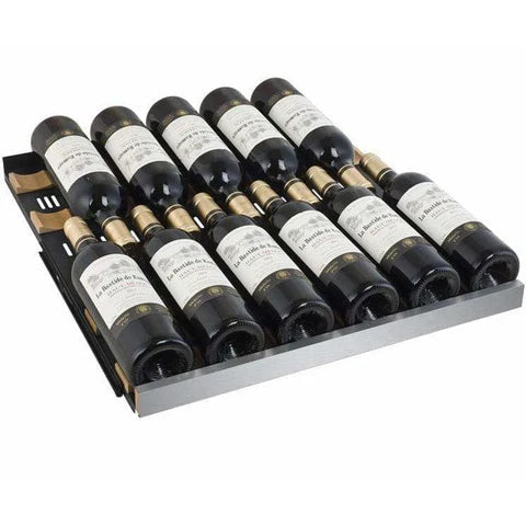 Allavino 121 Bottle FlexCount II Tru-Vino Dual Zone Stainless Steel Left Hinge Wine Cooler VSWR121-2SL20