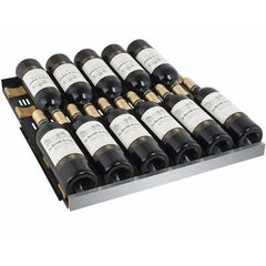 Allavino 121 Bottle FlexCount II Tru-Vino Dual Zone Stainless Steel Left Hinge Wine Cooler VSWR121-2SL20