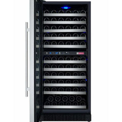 Allavino 121 Bottle FlexCount II Tru-Vino Dual Zone Stainless Steel Left Hinge Wine Cooler VSWR121-2SL20