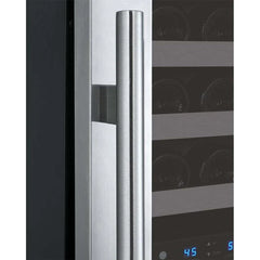 Allavino 121 Bottle FlexCount II Tru-Vino Dual Zone Stainless Steel Left Hinge Wine Cooler VSWR121-2SL20