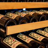 Allavino 238 Bottle 55" Tall Dual Zone Stainless Steel Wine Refrigerator