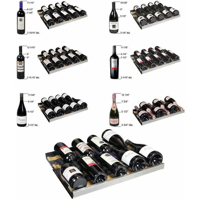 Allavino FlexCount 128 Bottle Single Zone Left Hinge Wine Fridge VSWR128-1SSLN