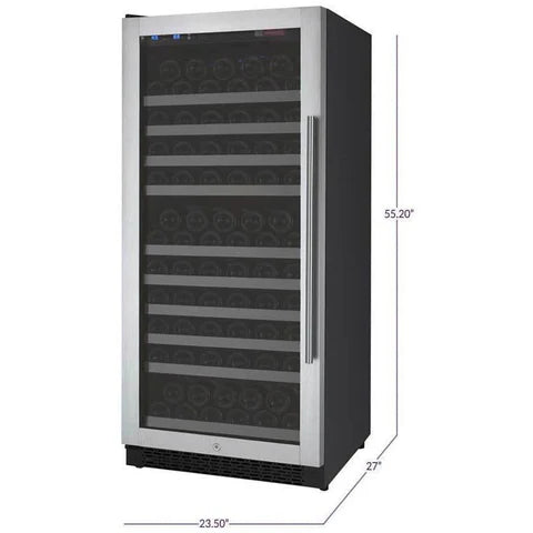 Allavino FlexCount 128 Bottle Single Zone Left Hinge Wine Fridge VSWR128-1SSLN