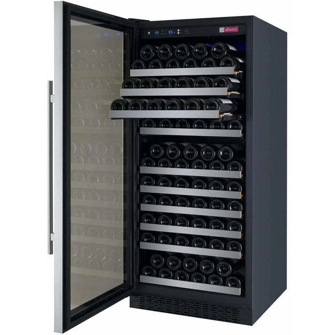 Allavino FlexCount 128 Bottle Single Zone Left Hinge Wine Fridge VSWR128-1SSLN