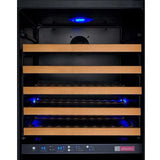 Allavino FlexCount 172 Bottle Dual Zone Black Door Left Hinge Wine Fridge VSWR172-2BWLN