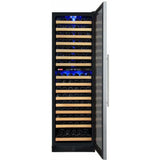 Allavino FlexCount 172 Bottle Dual Zone Stainless Steel Right Hinge Wine Fridge YHWR172-2SWRN