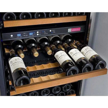 Allavino FlexCount 172 Bottle Two-Zone Black Door Right Hinge Wine Fridge VSWR172-2BWRN