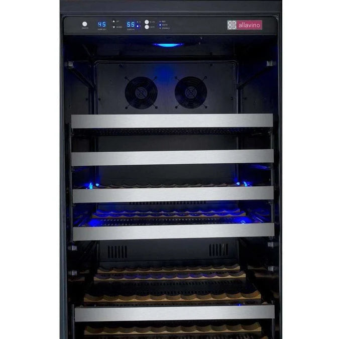 Allavino FlexCount 177 Bottle Single Zone Left Hinge Wine Fridge VSWR177-1SSLN