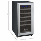 Allavino FlexCount 30 Bottle Single Zone Right Hinge Wine Fridge VSWR30-1SSRN