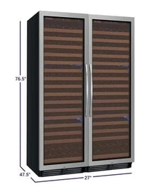 Allavino FlexCount 348 Bottle Dual Zone Wine Fridge 2X-YHWR174-1S20