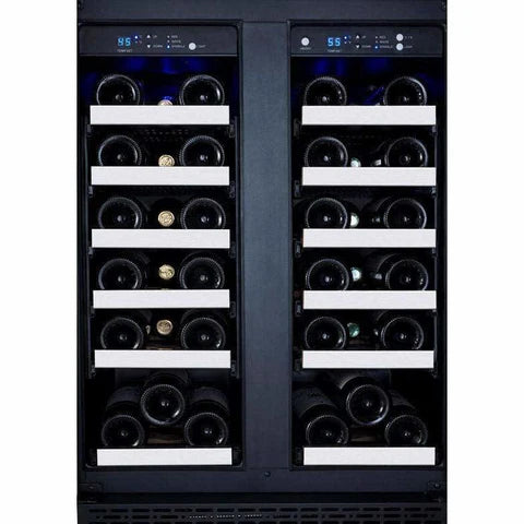 Allavino FlexCount 36 Bottle Dual Zone Stainless Steel French Doors Wine Fridge VSWR36-2SSFN DISCONTINUED