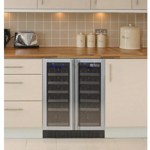 Allavino FlexCount 36 Bottle Dual Zone Stainless Steel French Doors Wine Fridge VSWR36-2SSFN DISCONTINUED