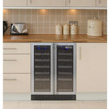 Allavino FlexCount 36 Bottle Dual Zone Stainless Steel French Doors Wine Fridge VSWR36-2SSFN DISCONTINUED