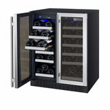 Allavino FlexCount 36 Bottle Dual Zone Stainless Steel French Doors Wine Fridge VSWR36-2SSFN DISCONTINUED
