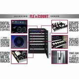 Allavino FlexCount 56 Bottle Dual Zone Stainless Door Right Hinge Wine Fridge VSWR56-2SSRN