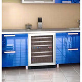 Allavino FlexCount 56 Bottle Dual Zone Stainless Steel Left Hinge Wine Fridge VSWR56-2SSLN