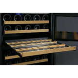 Allavino FlexCount 56 Bottle Single Zone Black Left Hinge Wine Fridge VSWR56-1BWLN