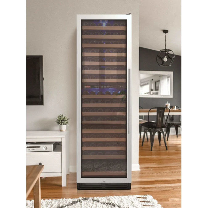 Allavino FlexCount Classic 172 Bottle Left Hinge Stainless Steel Door Wine Fridge YHWR172-2SWLN