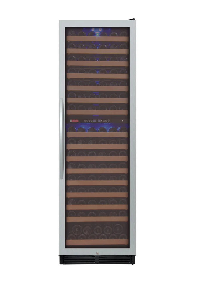 Allavino FlexCount Classic II Tru-Vino 172 Bottle Dual Zone Stainless Steel Right Hinge Wine Refrigerator YHWR172-2SR20