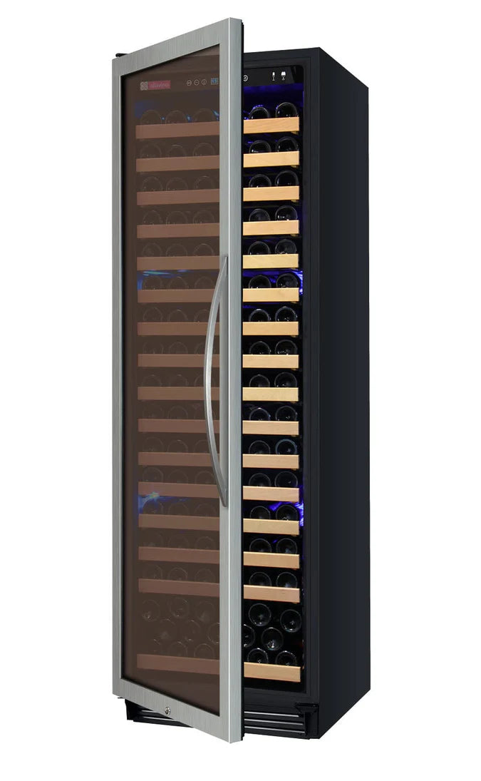 Allavino FlexCount Classic II Tru-Vino 174 Bottle Single Zone Stainless Steel Left Hinge Wine Fridge YHWR174-1SL20