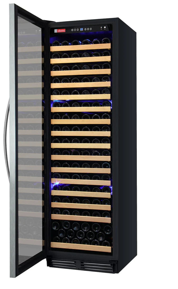 Allavino FlexCount Classic II Tru-Vino 174 Bottle Single Zone Stainless Steel Left Hinge Wine Fridge YHWR174-1SL20
