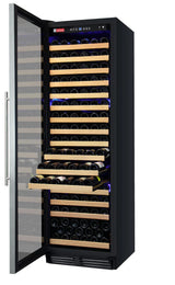 Allavino FlexCount Classic II Tru-Vino 174 Bottle Single Zone Stainless Steel Left Hinge Wine Fridge YHWR174-1SL20