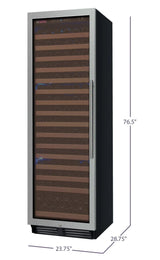 Allavino FlexCount Classic II Tru-Vino 174 Bottle Single Zone Stainless Steel Left Hinge Wine Fridge YHWR174-1SL20