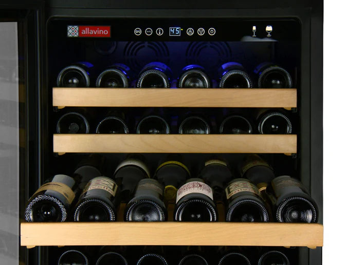 Allavino FlexCount Classic II Tru-Vino 174 Bottle Single Zone Stainless Steel Left Hinge Wine Fridge YHWR174-1SL20