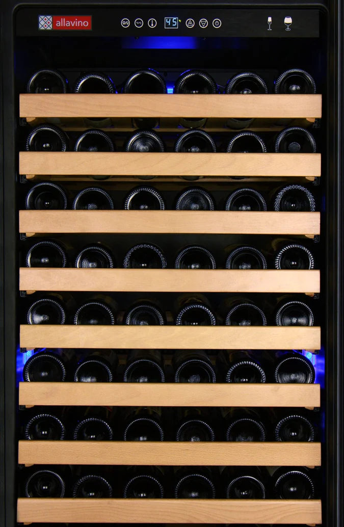 Allavino FlexCount Classic II Tru-Vino 174 Bottle Single Zone Stainless Steel Left Hinge Wine Fridge YHWR174-1SL20