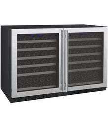 Allavino FlexCount II Tru-Vino 112 Bottle Dual Zone Stainless Steel Wine Fridge 2X-VSWR56-1S20