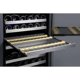 Allavino FlexCount II Tru-Vino 128 Bottle Single Zone Stainless Steel Left Hinge Wine Fridge VSWR128-1SL20